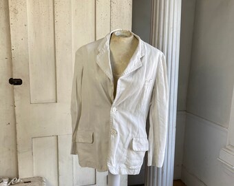 ジャケット・アウター Foremost heavy linen French Jacket Made by French VTG Linen French Jacket 42 | FOREMOST 古着