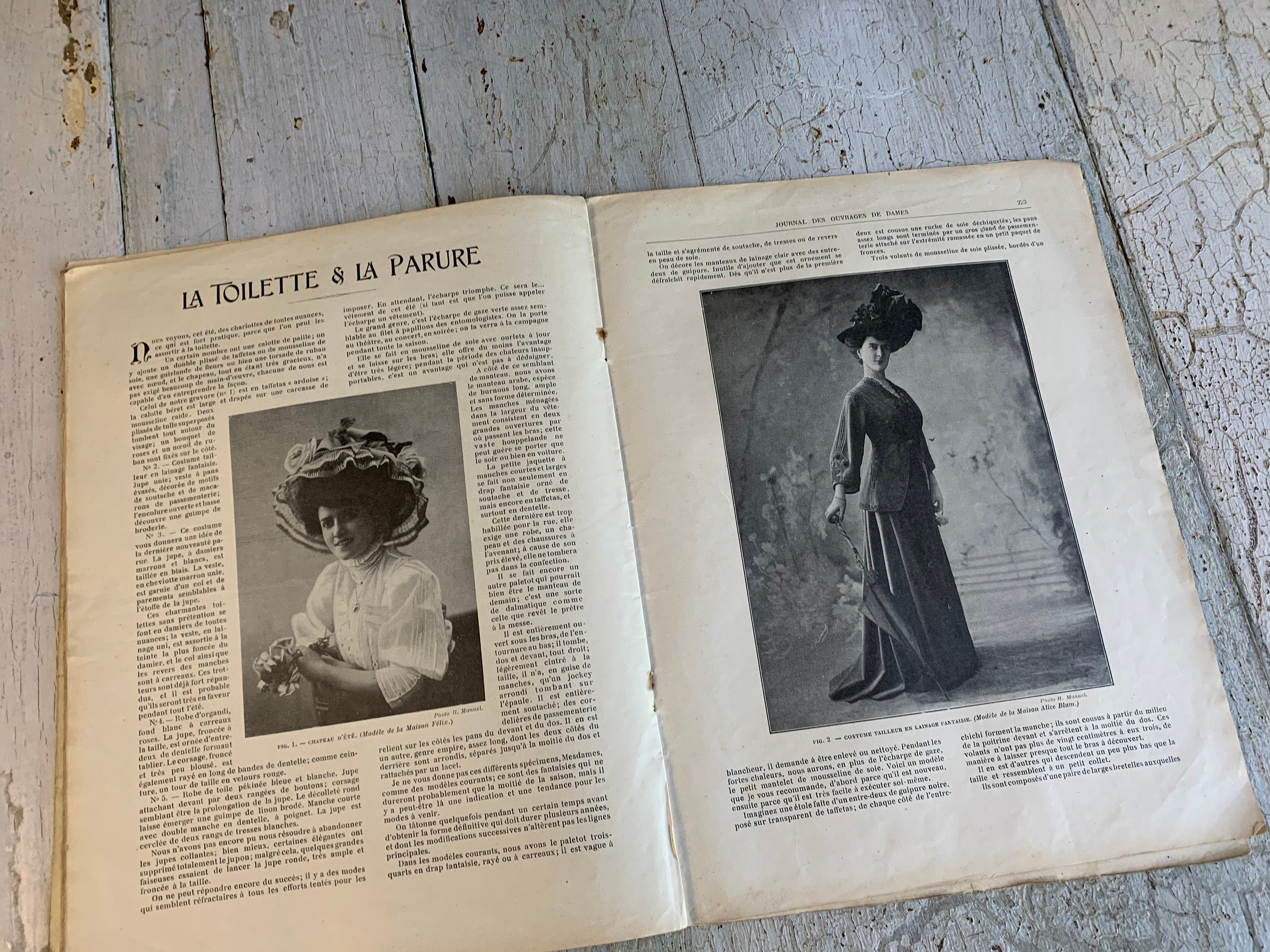 アンティーク雑誌　Journal des Ouvrages de Dames アンティーク＆ブロカント / 手芸用品 / アンティークDMC手芸百科事典 洋書