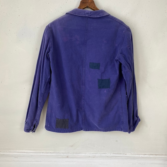 Patched Vintage Jacket French Workwear Jacket Fad… - image 8