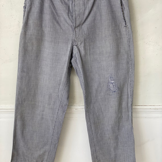 Chef pants vintage French men's workwear work wea… - image 4