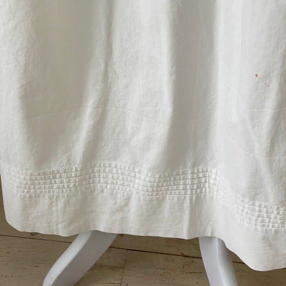 White Waist Apron French Cotton Kitchen Wear 1920s Skirt Apron Coastal home  eco-friendly View 4