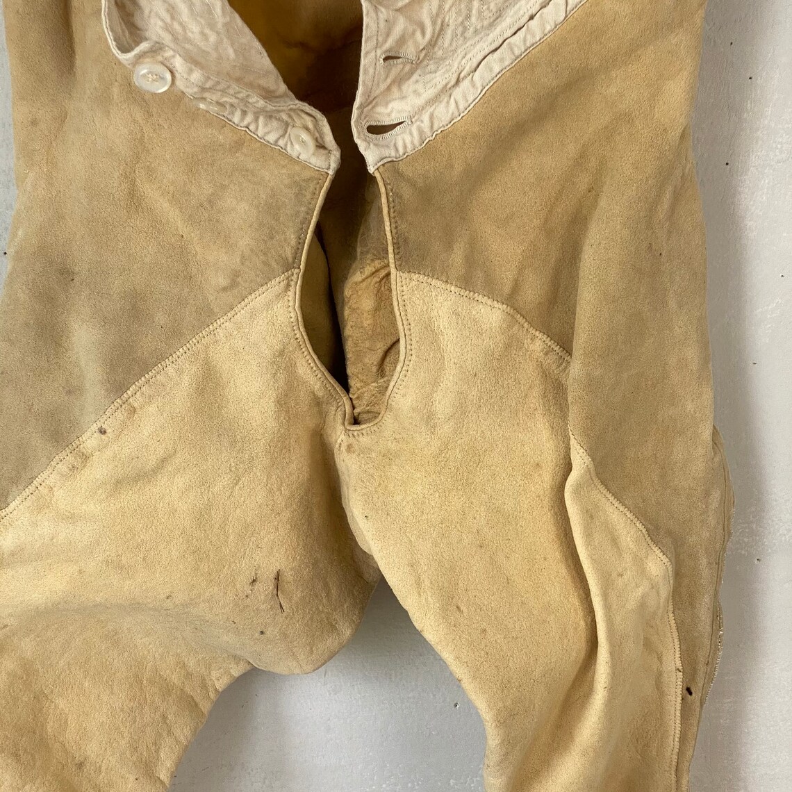 French Antique Suede Long Johns 18901910 Winter Layer Etsy