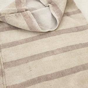 Vintage Grain sack Farmhouse rustic unique handmade hand woven linen French country Cottage chic grainsack VTG eco-friendly