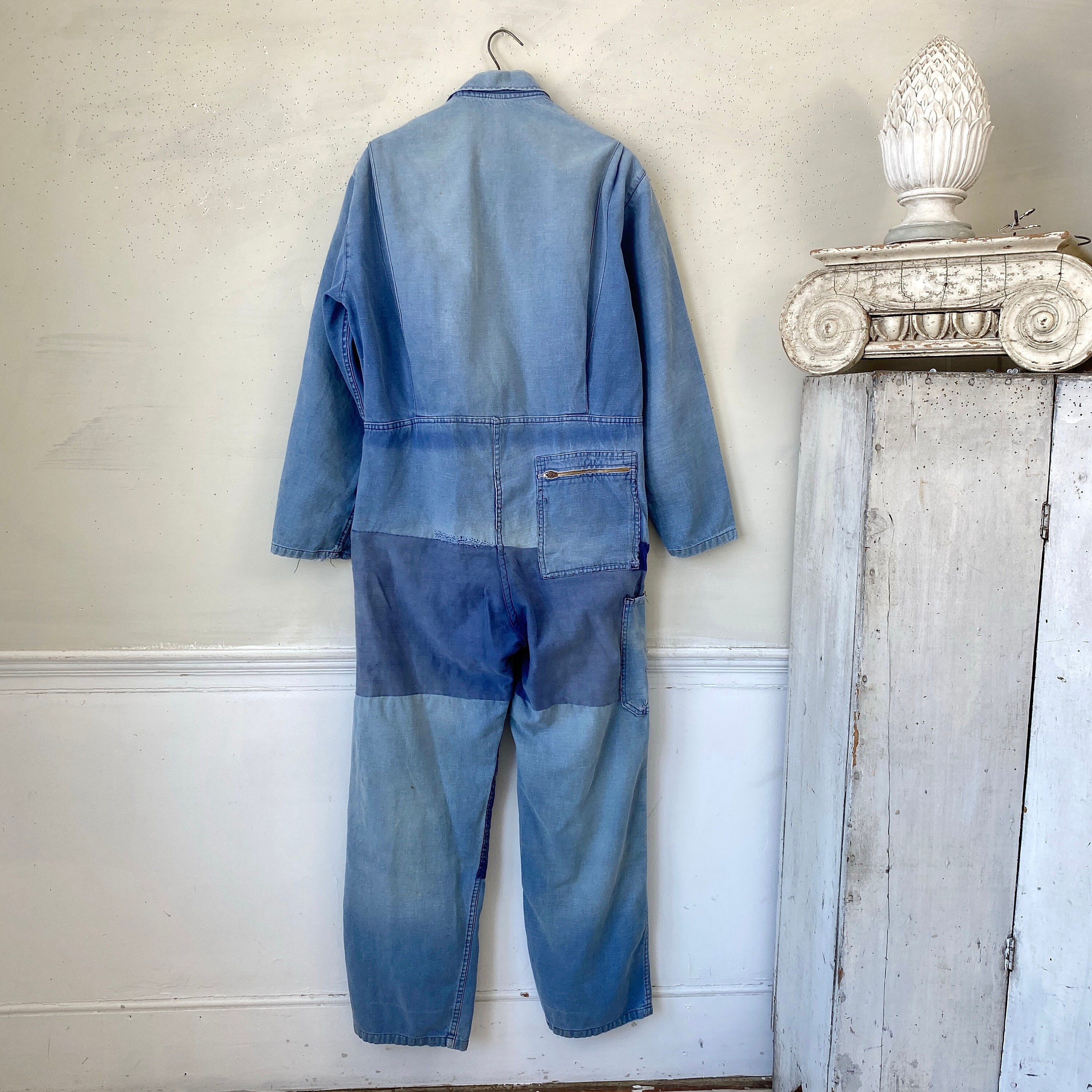 40 Waist French JUMPSUIT Workwear Vintage Coveralls Mechanic