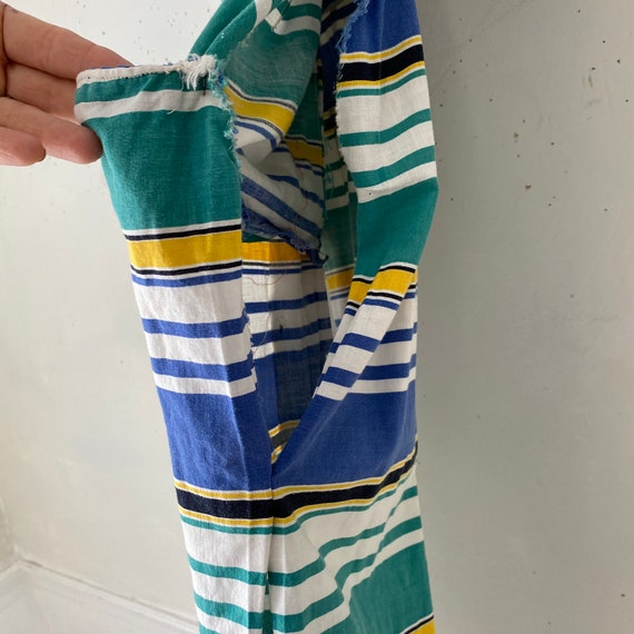 1960's striped dress housedress French vintage cl… - image 8