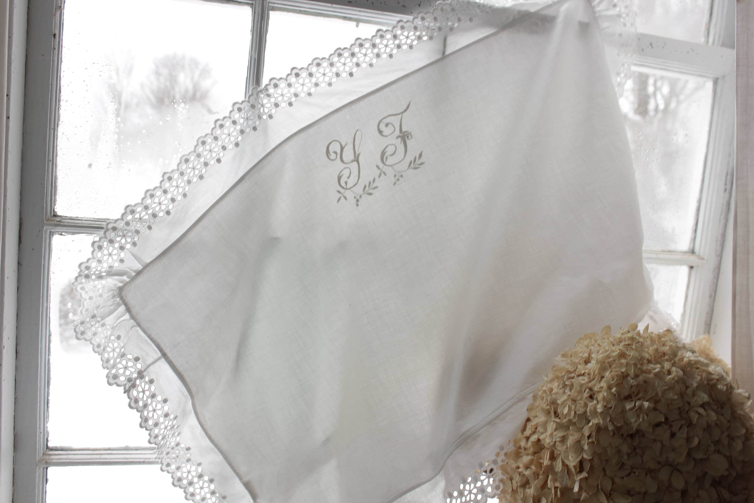 Vintage Cotton Pillow Case Cover Sham French Country White Etsy UK