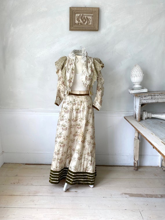 Ropa de mujer antigua Vintage Conjunto victoriano Vestido - Etsy España