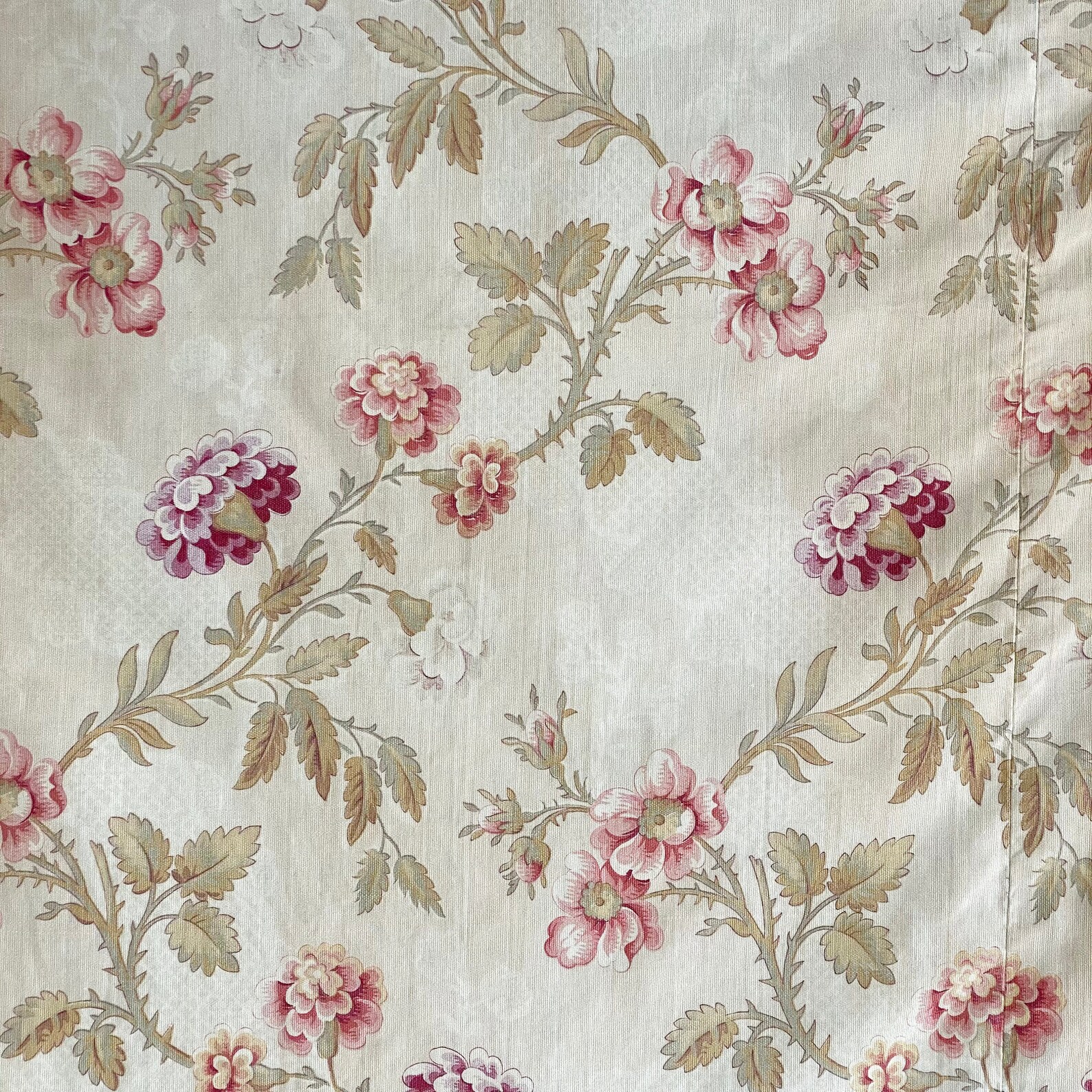 Shabby Chic Upholstery Fabric Antique French Country 1910 Etsy