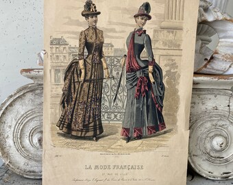 歴史的参考資料 1886年 フランスファッション アンティーク フランス