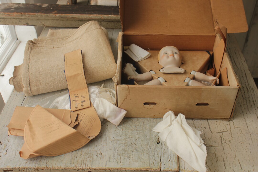 Vintage Doll Kit With Pattern Build Your Own Ceramic Sailor Etsy