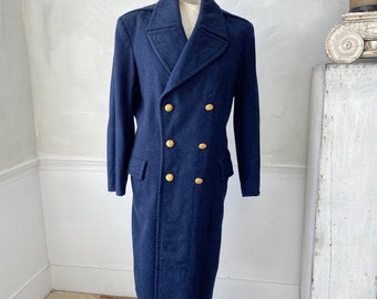 French Vintage wool×cashmere Coat Vintage Wool and Cashmere Coat - French and Italian 80s Fashion