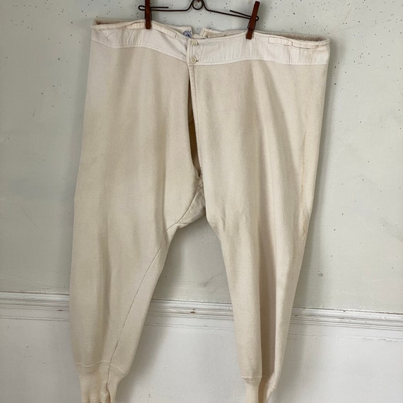 French Antique Long Johns Sweat Pants Sports Pant… - image 2