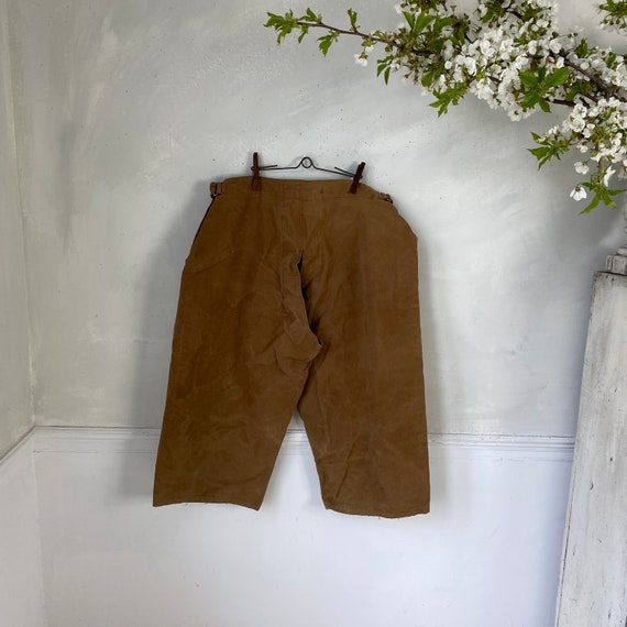 French Vintage Riding Chaps Jodhpurs 1950s Work W… - image 10