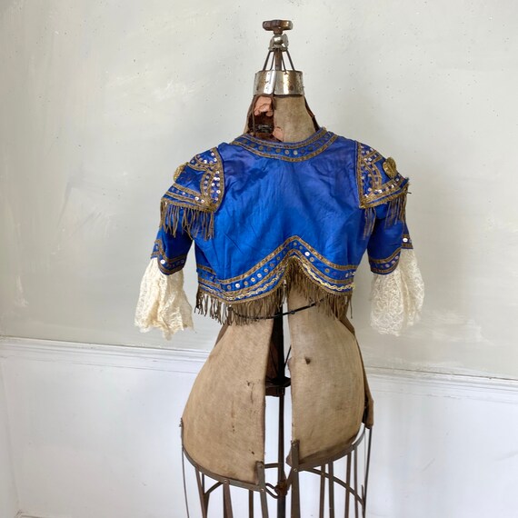 Antique Blue Silk Opera Costume San Carlo Opera C… - image 7