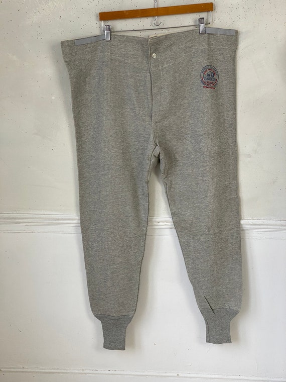 Men's UNUSED French Long Johns Sweat Pants Sports… - image 3