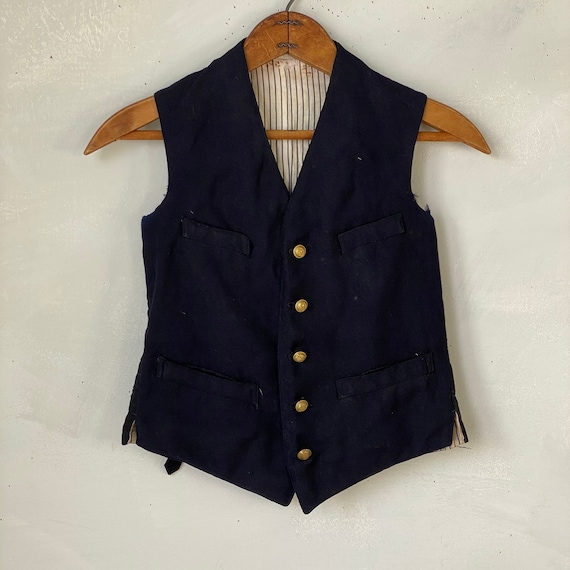 Men's Wool POSTAL Vest Workwear French work wear … - image 1