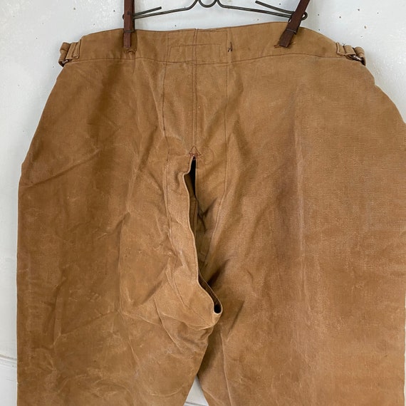 French Vintage Riding Chaps Jodhpurs 1950s Work W… - image 9