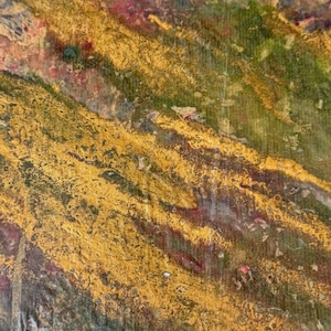 11.5x8 Antique French Marbled Paper ~ Hand-Marbled Unique Art Paper c1700s ~ Collectible Antique Paper for Framing or Displaymarbleized
