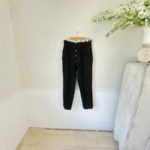 Unique Wool Trousers Historical Pants 1900 French Fashion Workwear The Textile Trunk Boho steampunk eco-friendly
