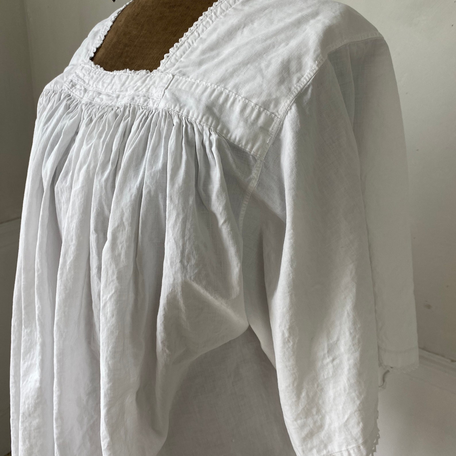 French CHOIR shirt Vintage White Blouse with lace RARE | Etsy