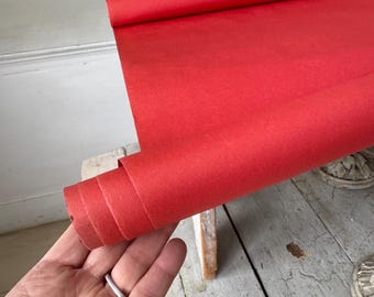 7.5yds Vintage Tapete unbedruckt c1900 20 Zoll breite antike Papier-Wandbekleidungen Shabby Landhaus-viktorianisches Schloss-Wohndekor
