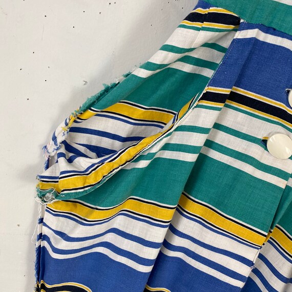 1960's striped dress housedress French vintage cl… - image 6