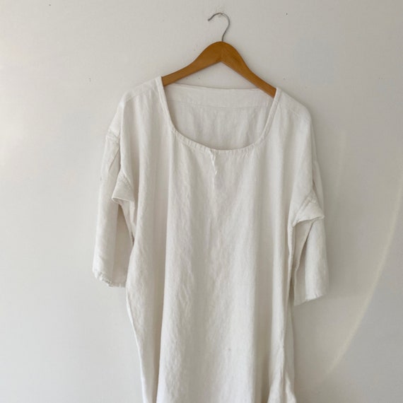 Antique French linen shirt farmers shirt artist smock… - Gem Antique French linen shirt farmers shirt artist smock… - Gem