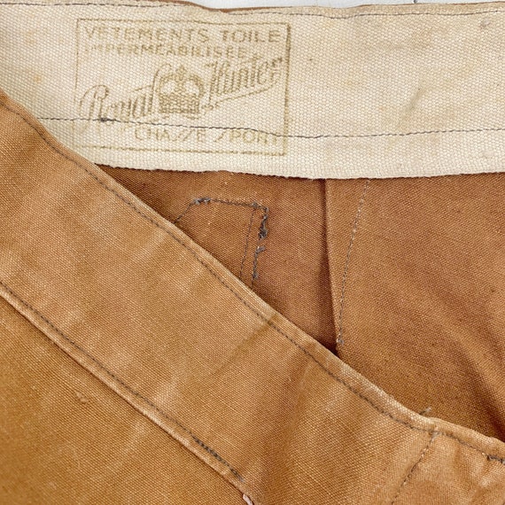 French Vintage Hunting Chaps 1930s Work Wear Hist… - image 2