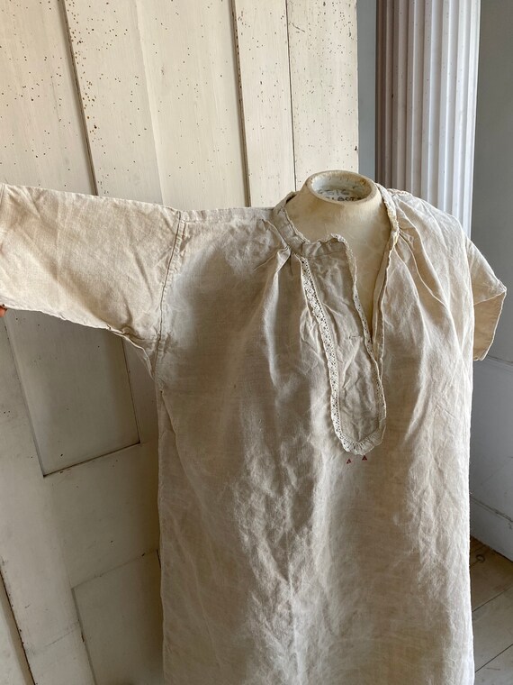 Washed Linen Tunic French Linen White Hemp and Co… - image 5