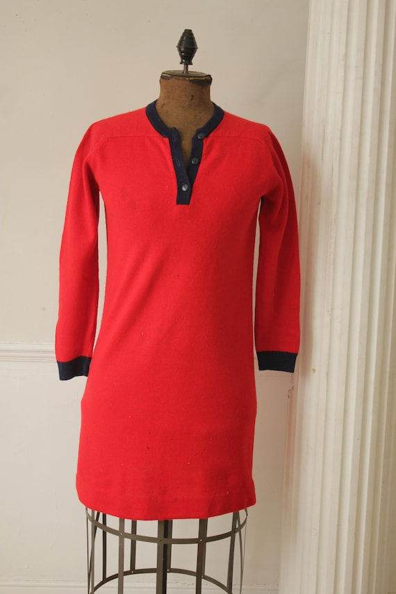 red sweater tunic dress Chiclily Women's Tunic Sweater Dress Loose Fitting Winter Dress for Women,  US Size Large in Wine Red