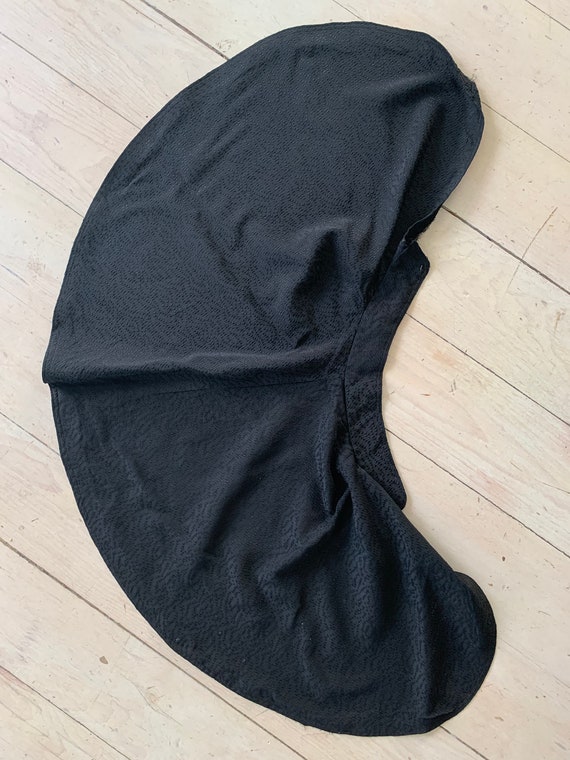 Antique Victorian Capelet French Black Silk Blend Sho… - Gem