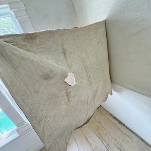Fragment De Courtepointe Français Du 18ème Siècle – Bois Imprimé, Textile Ancien Pour Décoration