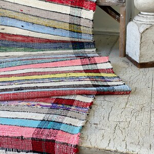 10 Yard Bolt European Rag Rug 21 Inches Wide Striped Colorful Stair or ...