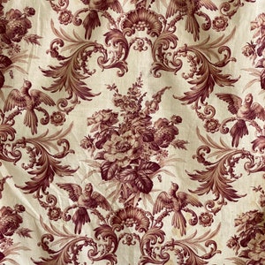 Toile c1850 monochromatic toile French fabric material panel eco-friendly