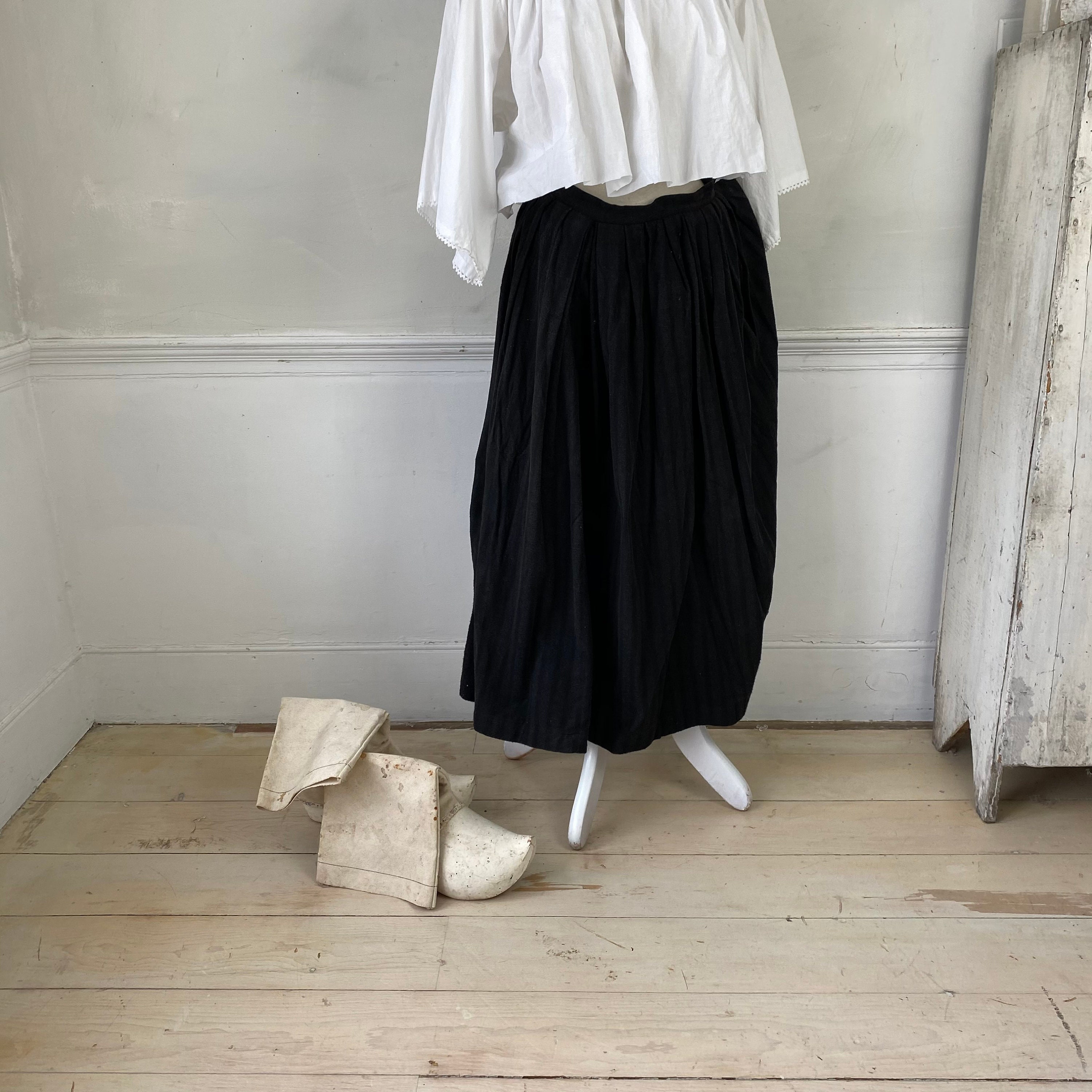 Women's Work Skirt 1920s Lightly Striped Skirt Printed - Etsy Norway