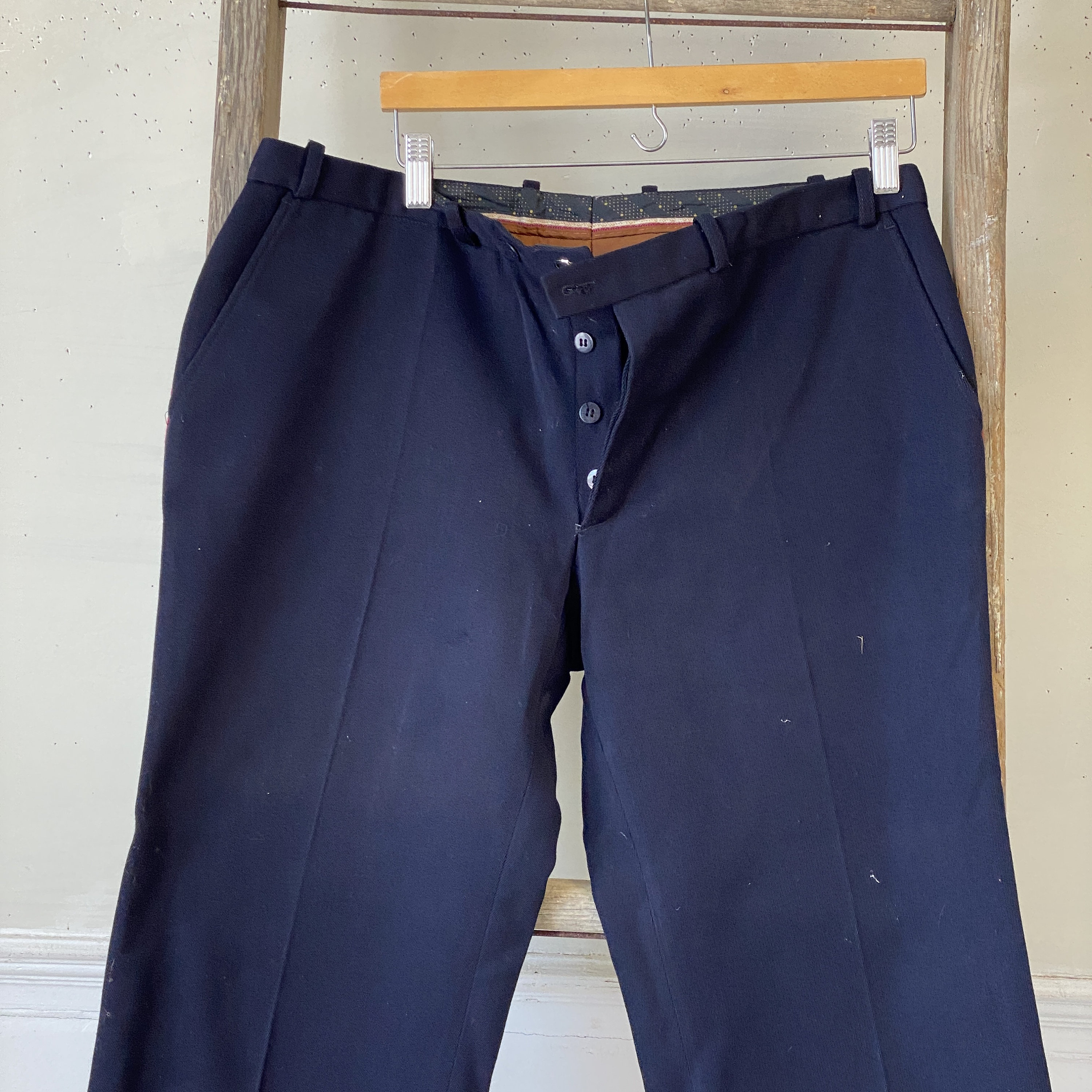 TA TUXEDO BACK BELT PANTS