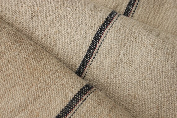 Sac tissu par l’yard noir Indigo Indigo noir Blue Red Stripe Antique Bure oreillers de projet chanvre lin d’ameublement table runner couture du grain c2b89a Sac tissu par l’yard noir Indigo Indigo noir Blue Red Stripe Antique Bure oreillers de projet chanvre lin d’ameublement table runner couture du grain c2b89a
