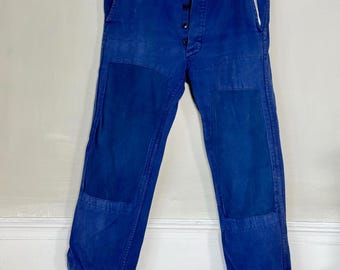 Vintage 40's Japanese Indigo Denim Boro Patchwork Sashiko Repaired