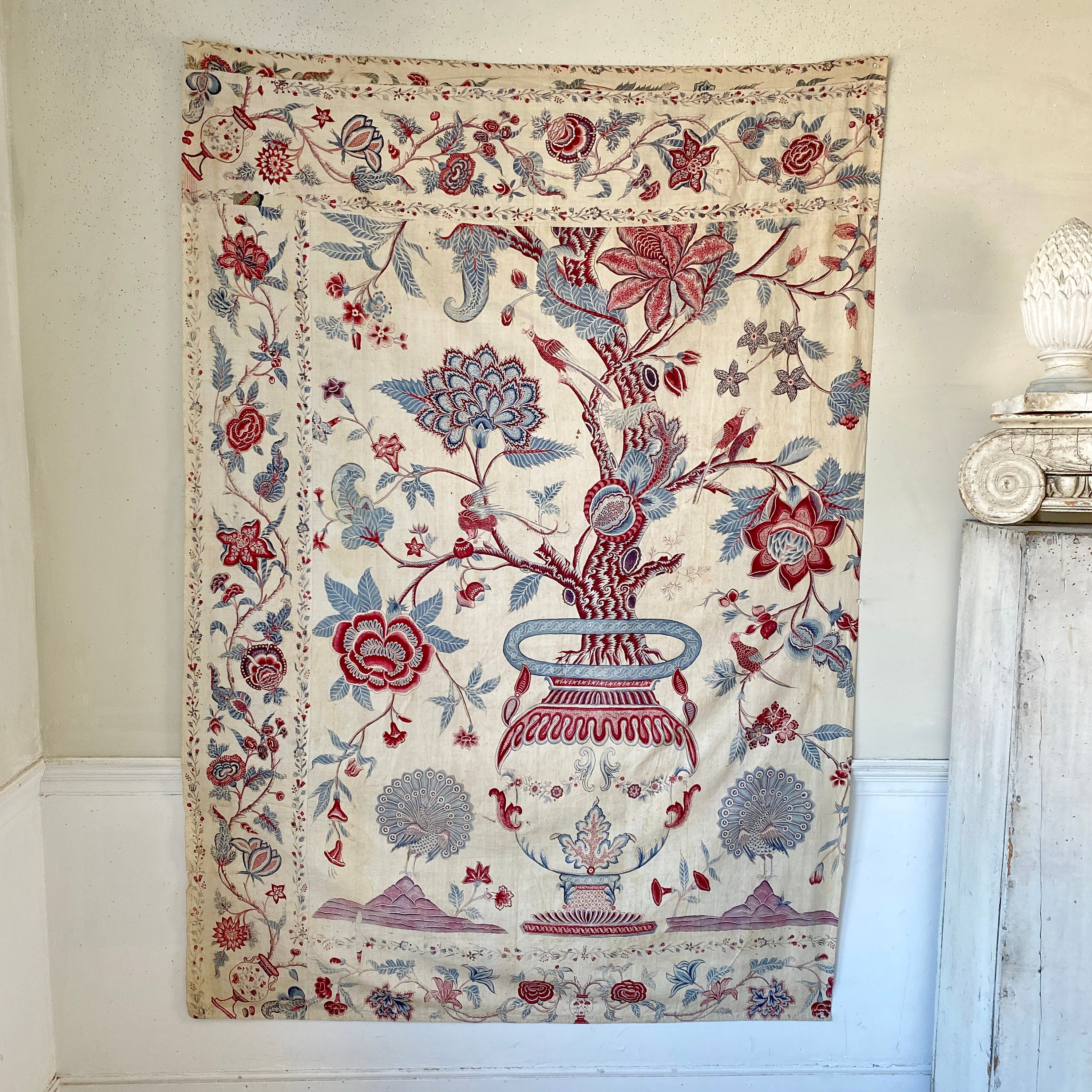 Coromandel Palampore Indian Chintz 18th Century Painted