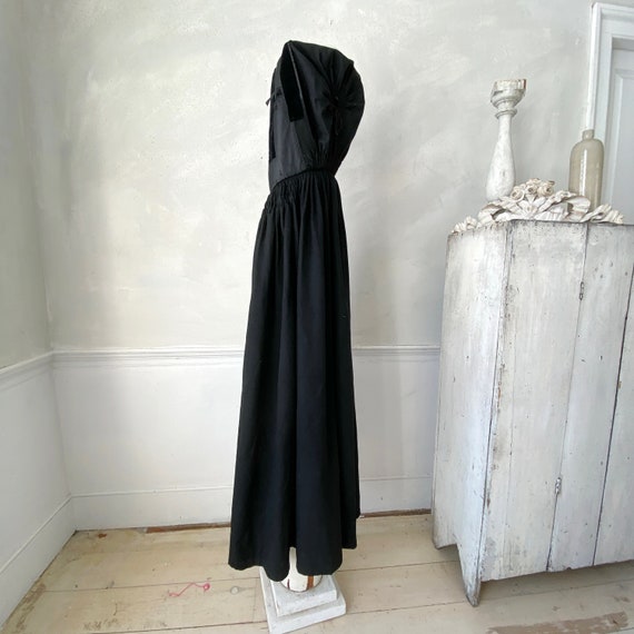 AMAZING Hooded Antique Cloak Cape French black wo… - image 7