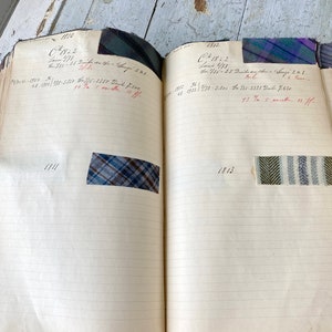 Pattern Sample book antique French woven fabric document Historical album catalogue reference Swatch  cutting Museum worthy textiles damask