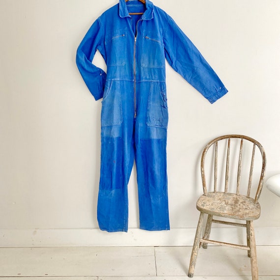 French JUMPSUIT  Workwear Vintage Coveralls Mecha… - image 3