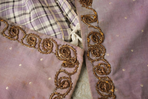 Vintage Vest French Theatrical Costume Purple Vel… - image 9