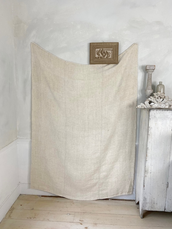 Heavy Antique Hemp Sheet Handwoven Hand Woven Slubby Nubby | Etsy