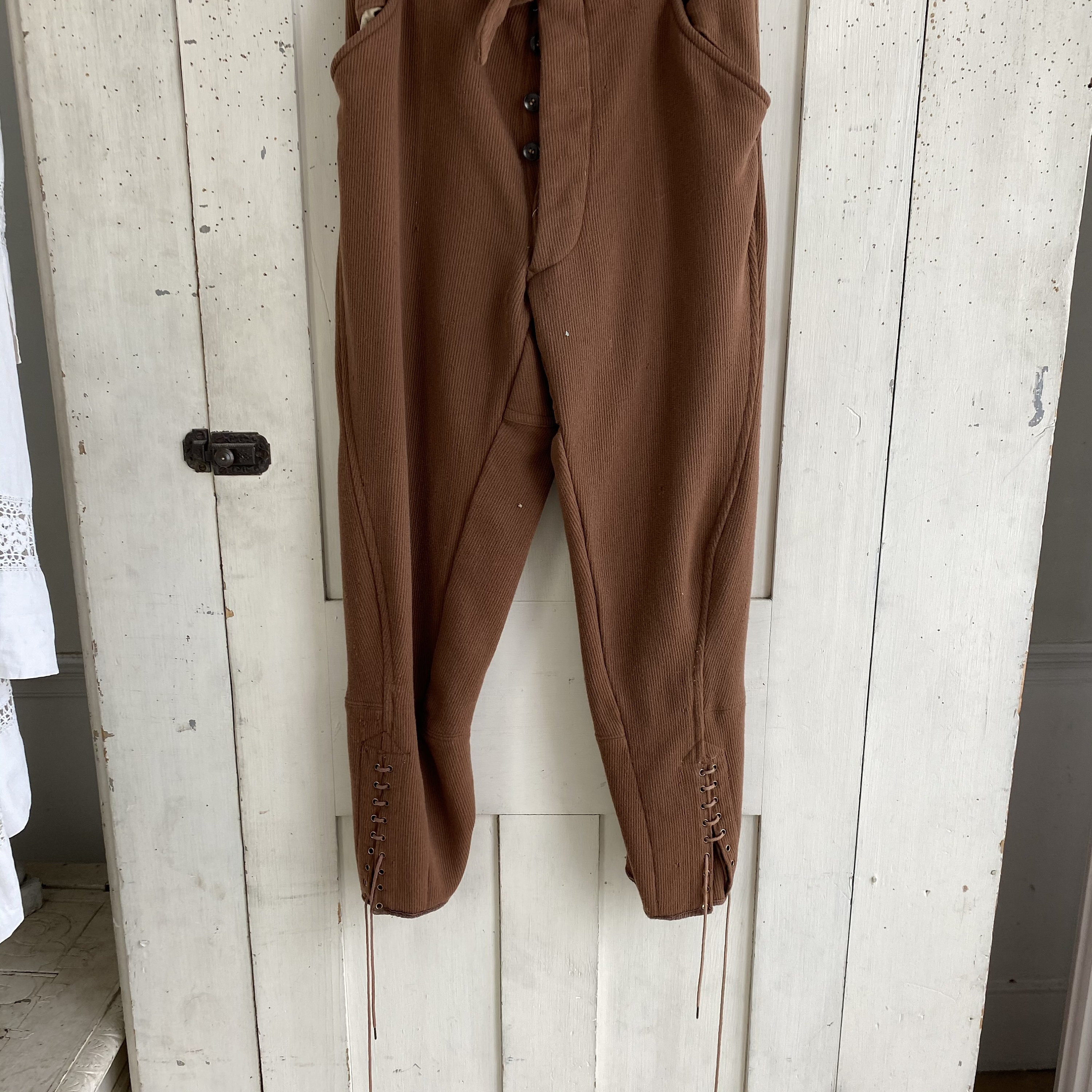 パンツ 1940s FRENCH VINTAGE PIQUE JODHPURS 30-40s France Vintage Cotton Pique Jodhpurs Tr
