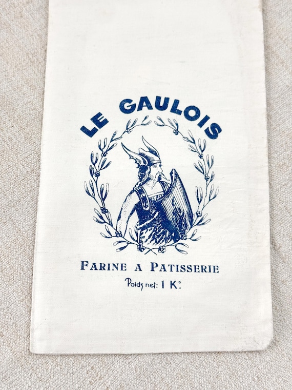 (41 disponibili) 1920's Antico sacco per farina francese Farine