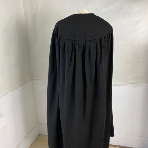 Judge's gown Antique cape cloak black velvet and … - image 8