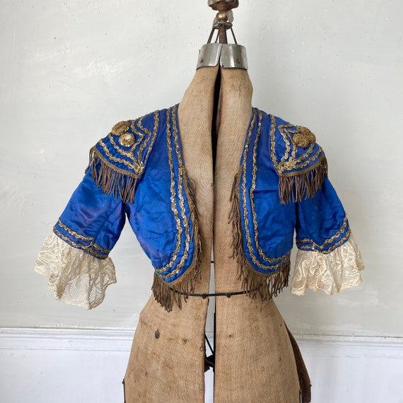 Antique Blue Silk Opera Costume San Carlo Opera C… - image 9