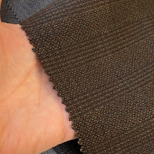 3.2 yards x 55 HEAVY  suiting fabric   Brown Unused 1940&#39;s WOOL Vintage French fabric material workwear clothing woven France eco-friendly