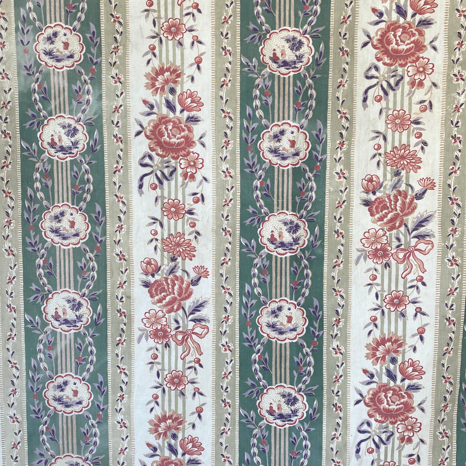 Charming French Vintage / Antique Fabric C1930's Old - Etsy